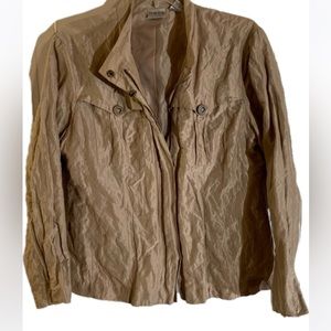 Chicos silk metallic jacket women’s size 12